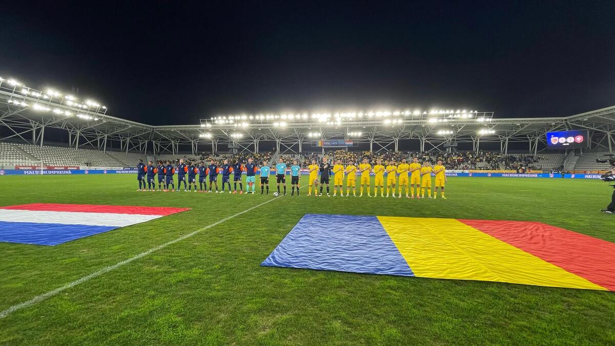 România U21 – Țările de Jos U21 (meci). Foto: GOLAZO.ro