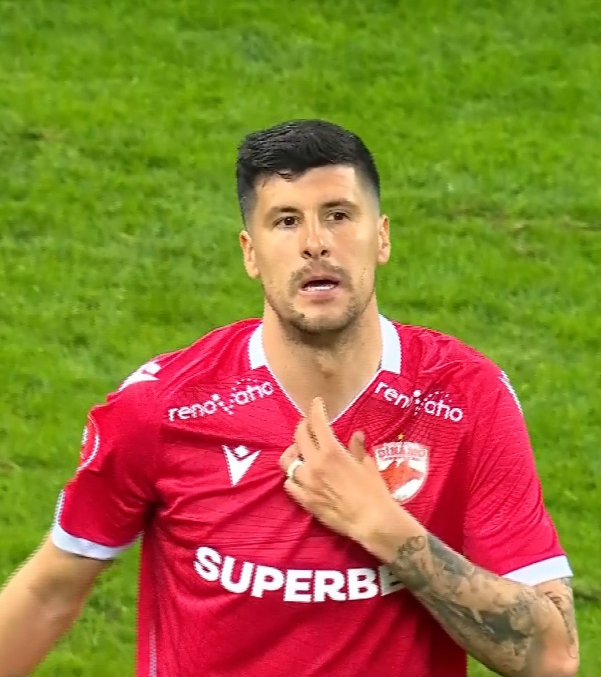 Stipe Perica, autorul unei ratări monumentale FOTO Captură video Prima Sport