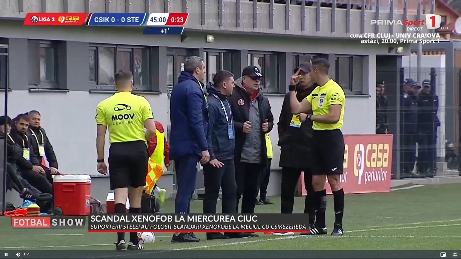 Csikszereda - Steaua, scandari xenofobe Capturi Prima Sport (2).jpg