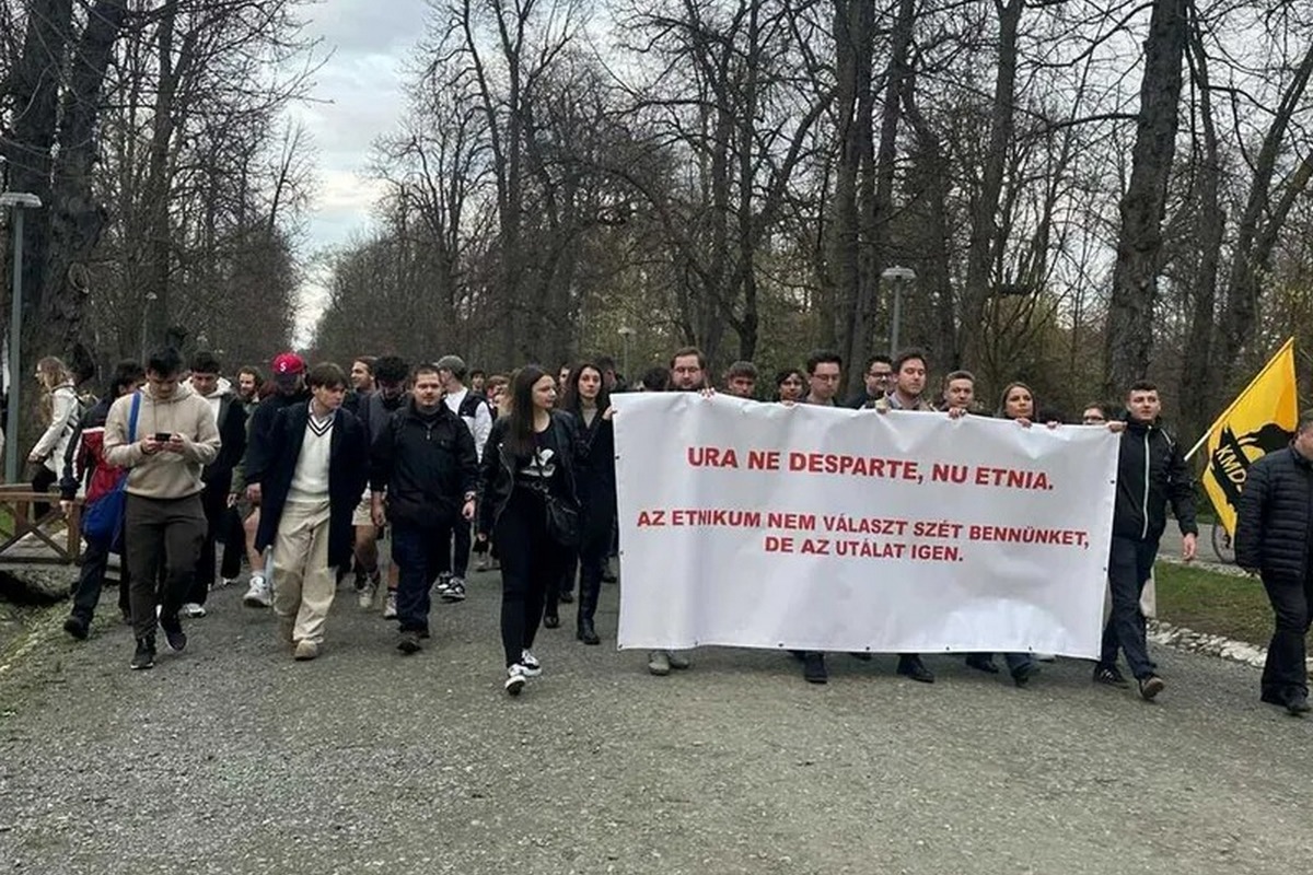 Marșul de solidaritate organizat la Cluj FOTO cluj24.ro