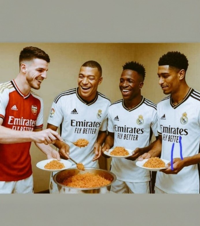 Meme-uri după Arsenal - Real  Rice, ridicat la rang de zeu. Vinicius, Ancelotti și Vazquez, ridiculizați »  Cele mai bune glume  apărute după șocul de la Londra