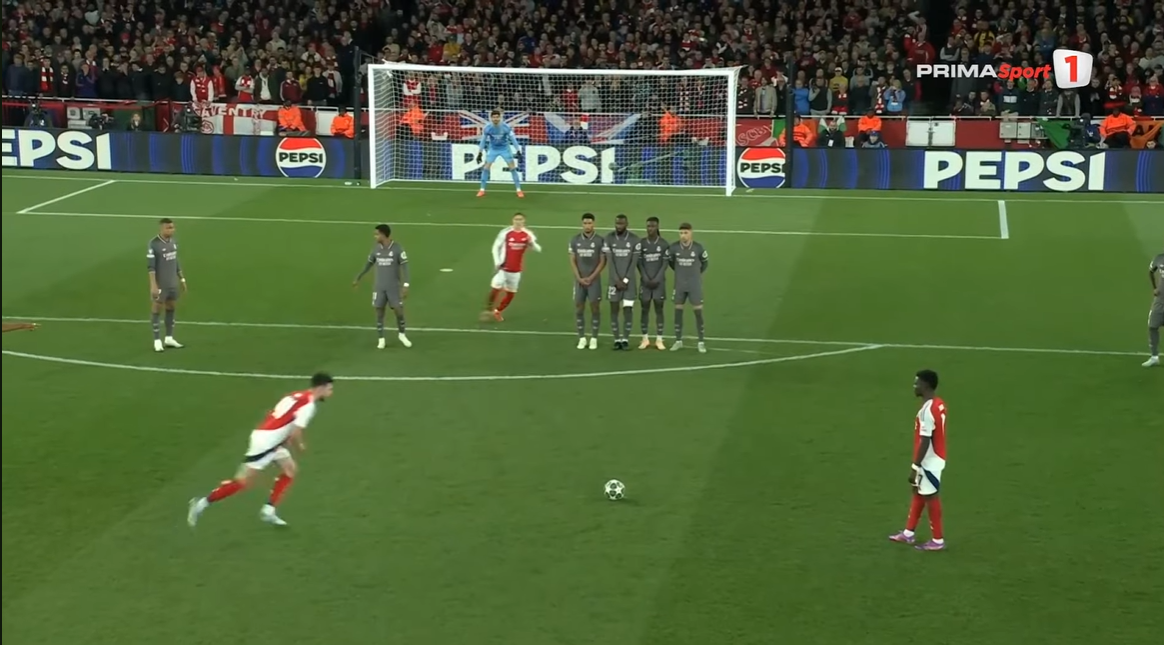 Declan Rice, goluri fabuloase în Arsenal - Real Madrid FOTO Captură video Prima Sport