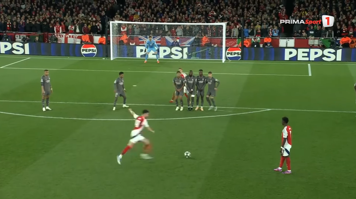 Declan Rice, goluri fabuloase în Arsenal - Real Madrid FOTO Captură video Prima Sport