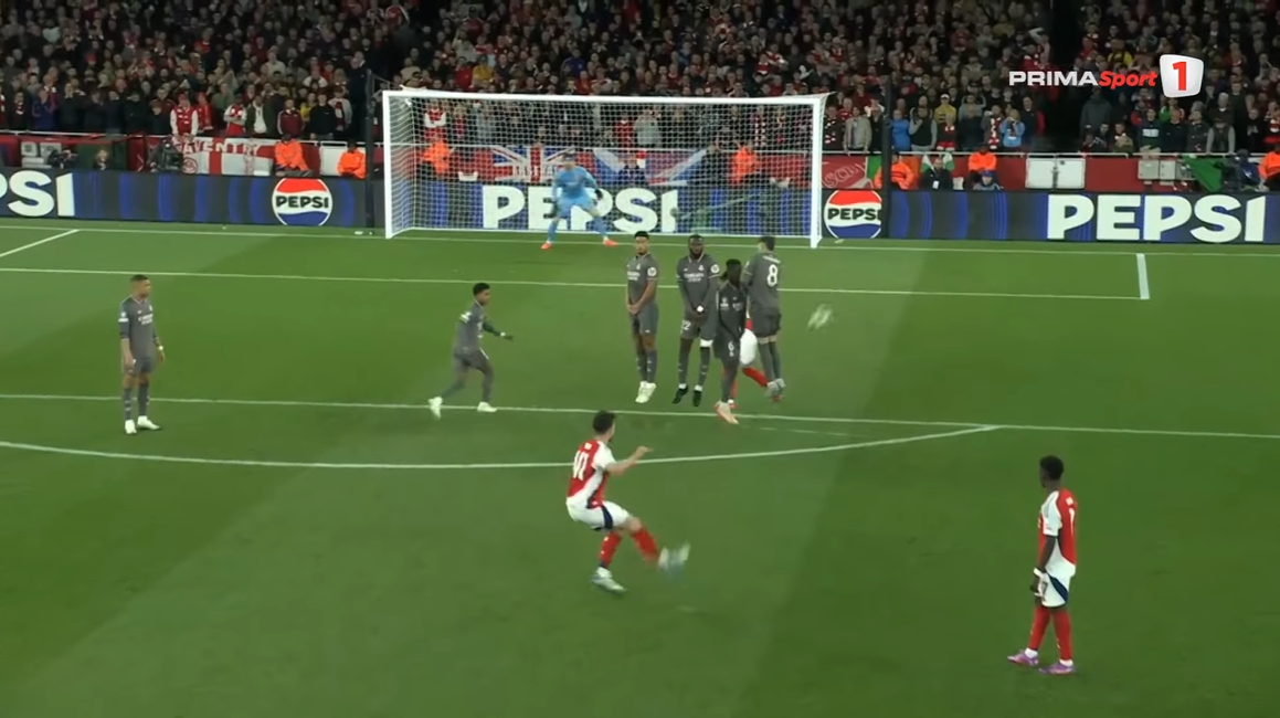 Declan Rice, goluri fabuloase în Arsenal - Real Madrid FOTO Captură video Prima Sport
