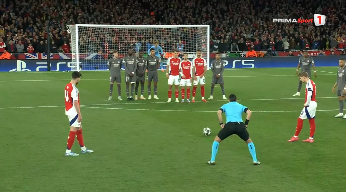 Declan Rice, goluri fabuloase în Arsenal - Real Madrid FOTO Captură video Prima Sport