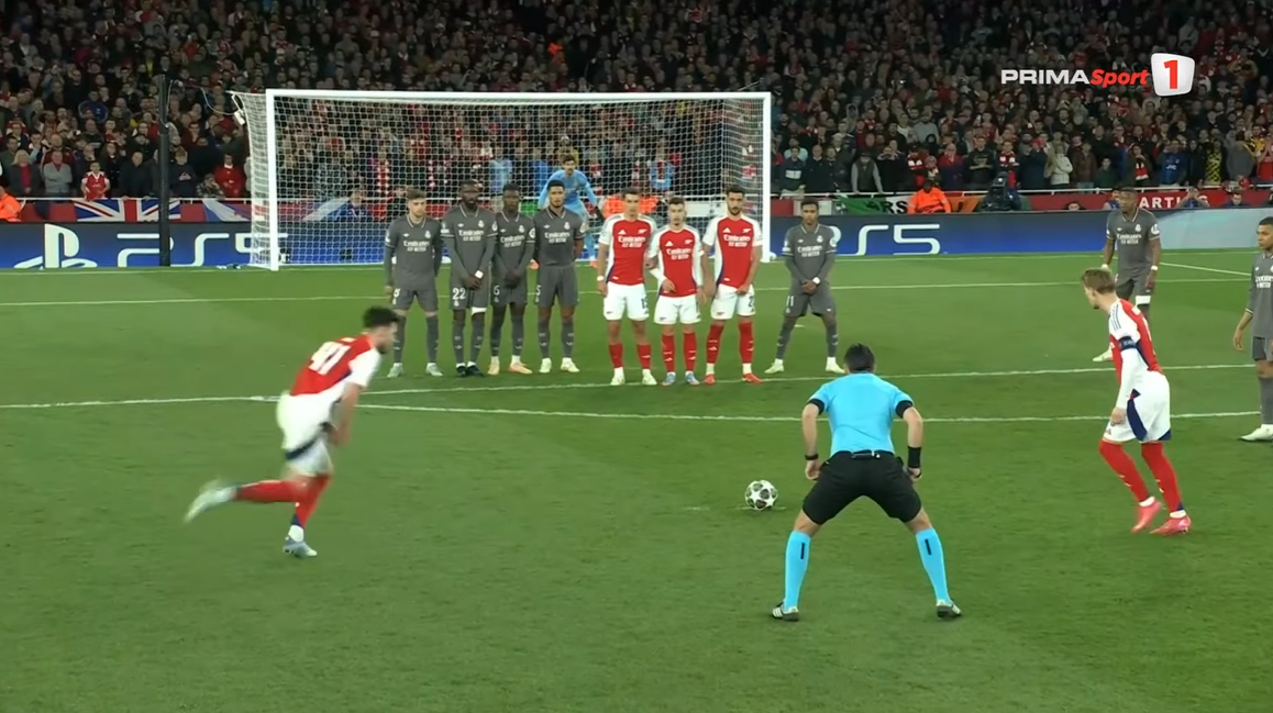 Declan Rice, goluri fabuloase în Arsenal - Real Madrid FOTO Captură video Prima Sport