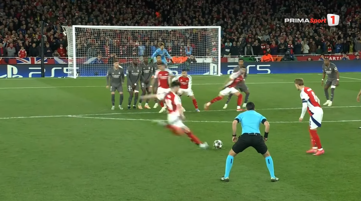 Declan Rice, goluri fabuloase în Arsenal - Real Madrid FOTO Captură video Prima Sport