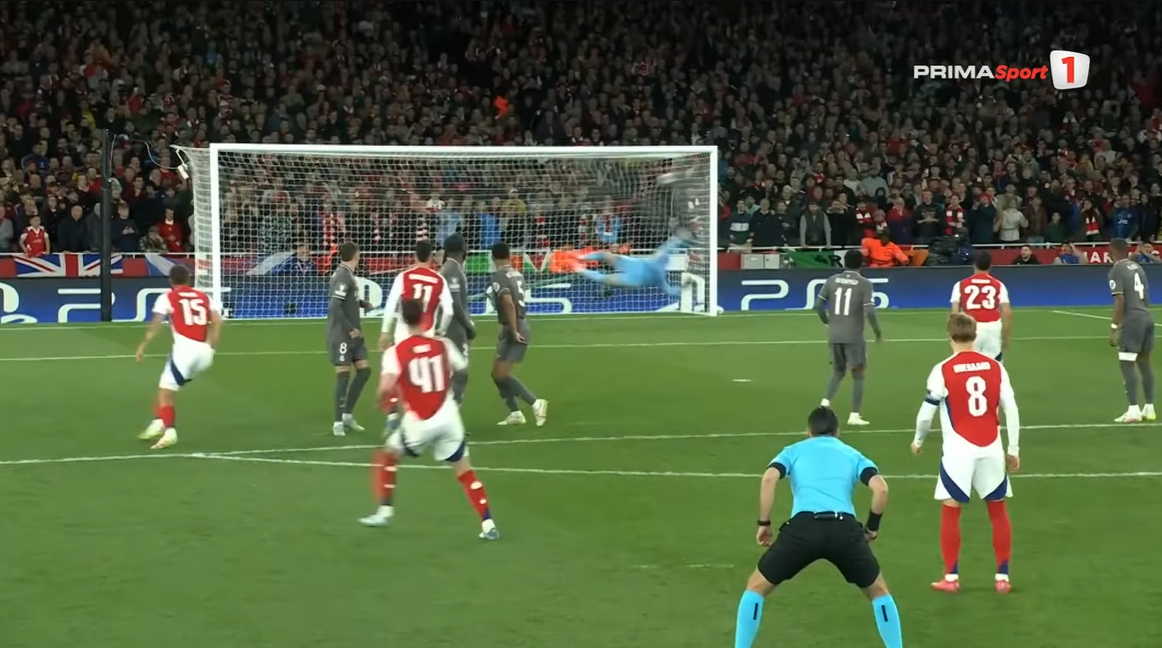 Declan Rice, goluri fabuloase în Arsenal - Real Madrid FOTO Captură video Prima Sport