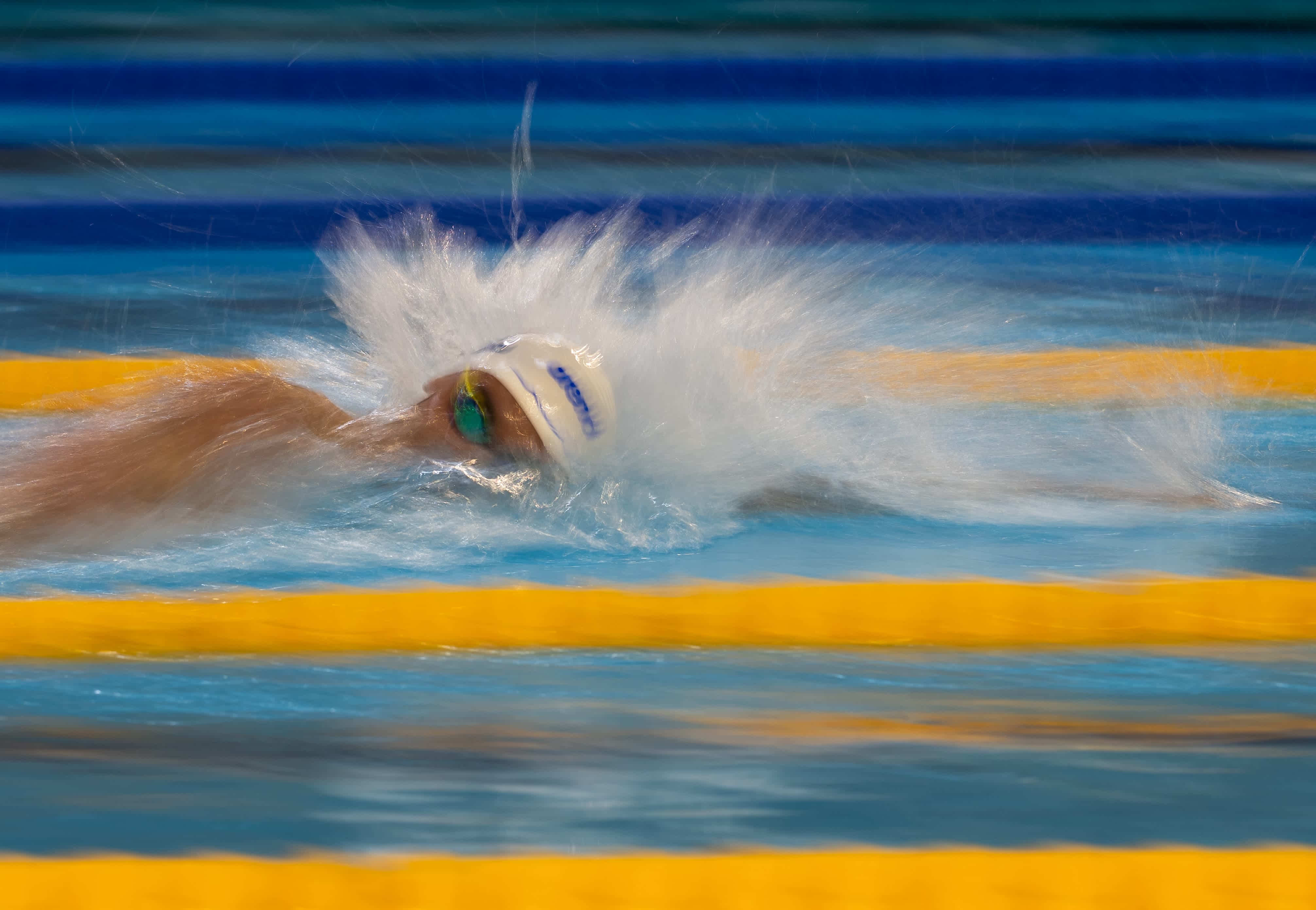 David Popovici, la proba de 100m liber din cadrul Campionatelor Naționale de la Otopeni (foto: Raed Krishan / GOLAZO)