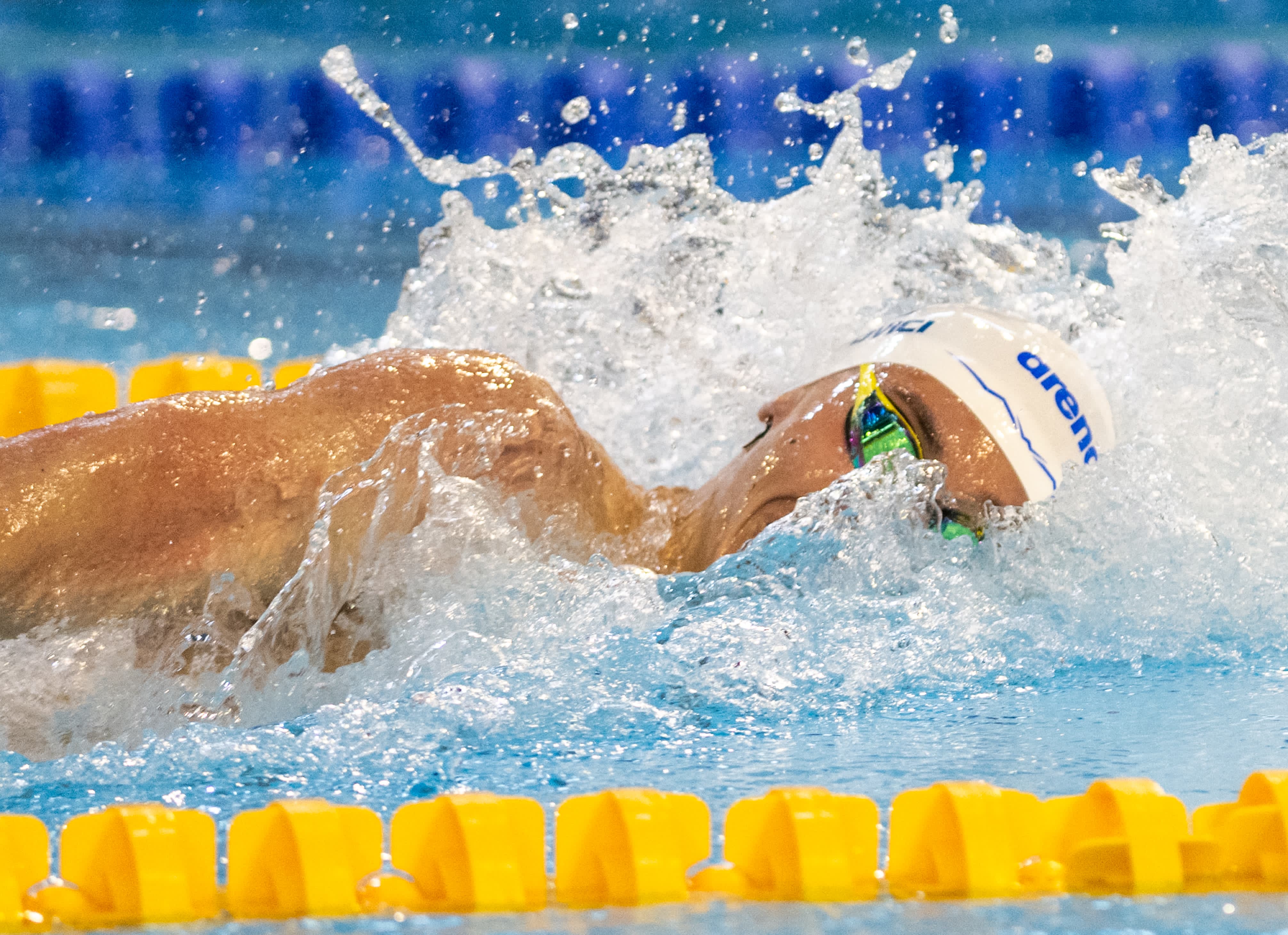 David Popovici, la proba de 100m liber din cadrul Campionatelor Naționale de la Otopeni (foto: Raed Krishan / GOLAZO)