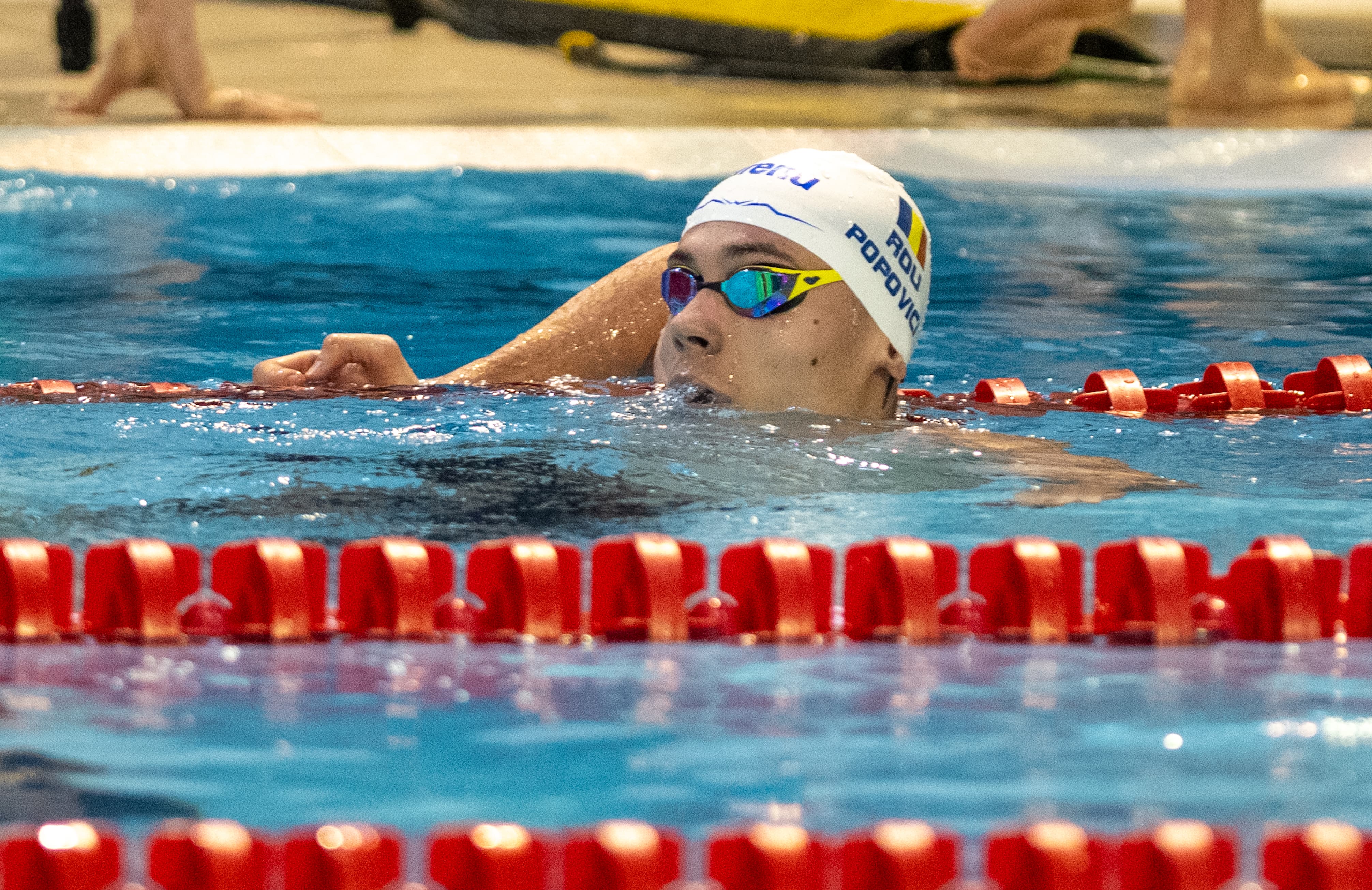 David Popovici, la proba de 100m liber din cadrul Campionatelor Naționale de la Otopeni (foto: Raed Krishan / GOLAZO)