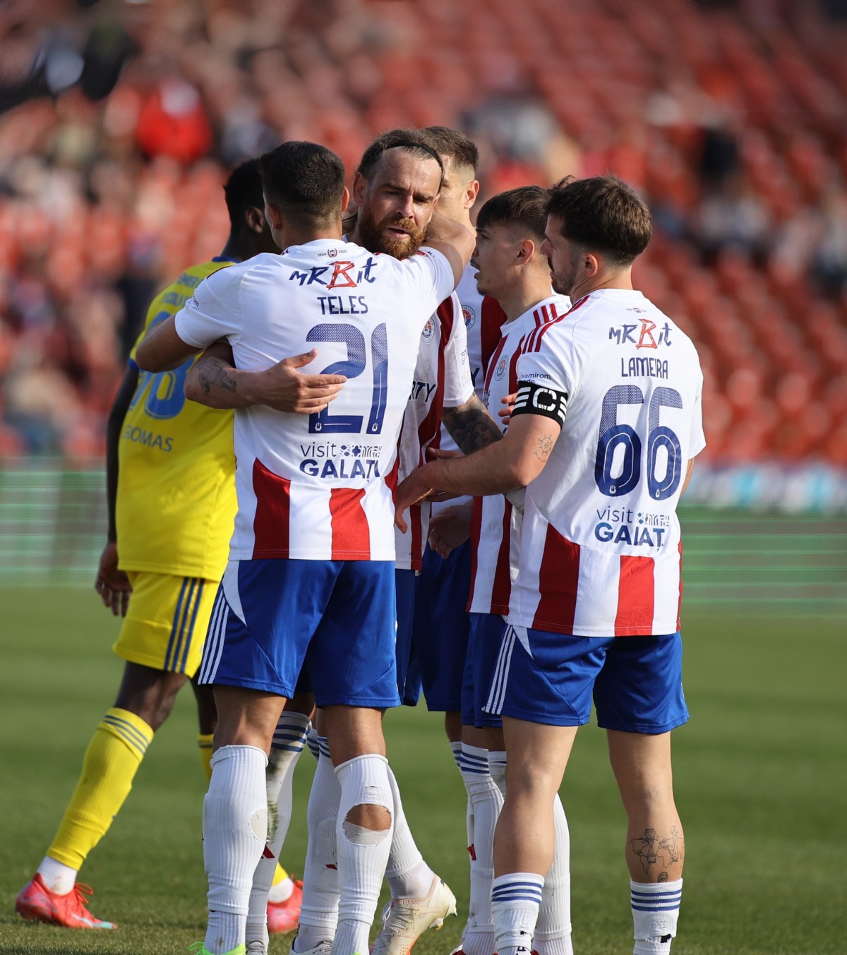 Oțelul Galați - Slobozia 2-0   Patru din patru pentru Laszlo Balint și gălățenii   au trecut pe primul loc  în play-out