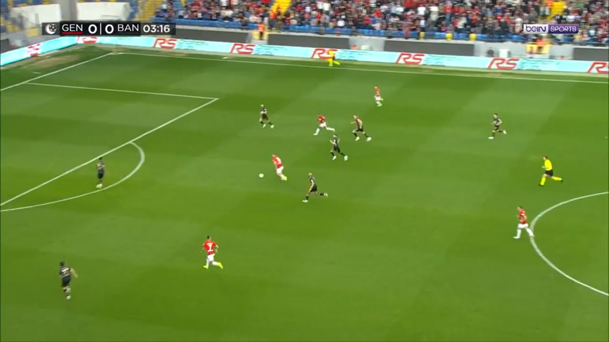 Gol spectaculos marcat de Daniel Popa. Foto: Captură beIN Sports.