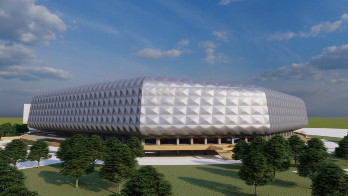 Macheta noului stadion Dan Păltinișanu