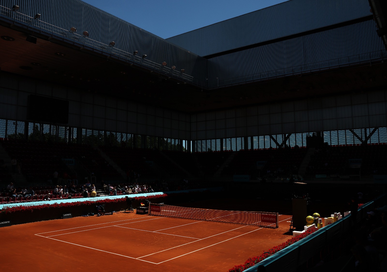 Pana de curent de la Madrid Open (foto: Getty Images)