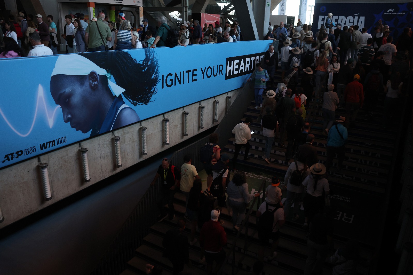 Pana de curent de la Madrid Open (foto: Getty Images)