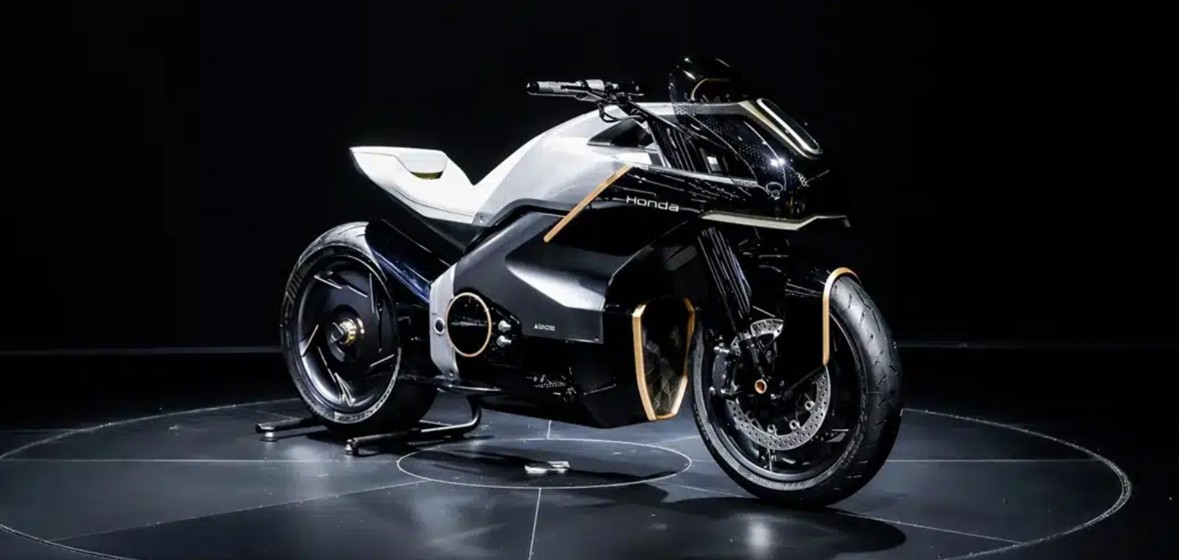 Honda a prezentat la Tokyo un nou prototip de motocicletă futuristă (foto: mundodeportivo.com)