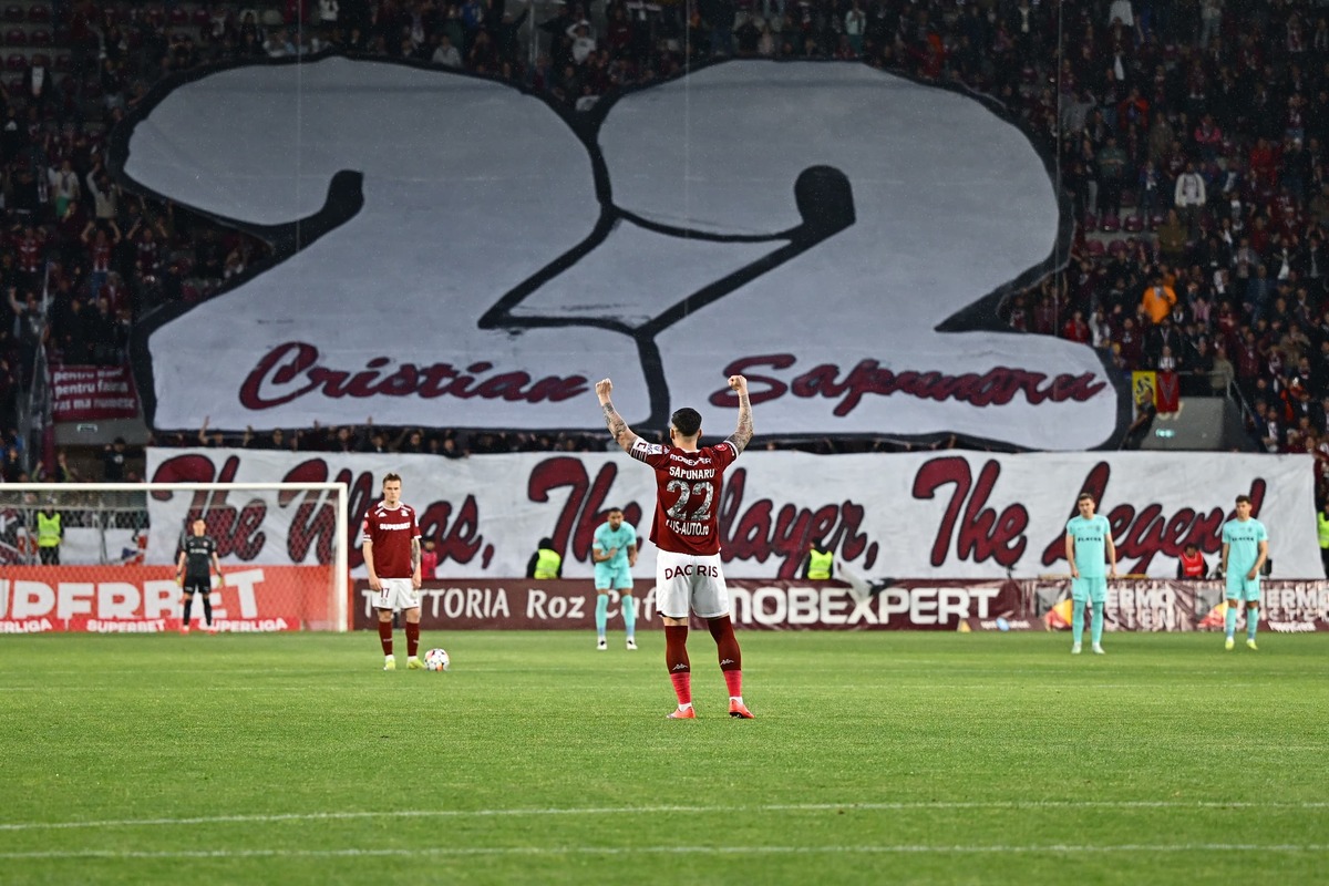 Rapid - CFR Cluj, scenografie în onoarea lui Cristian Săpunaru/ Foto: Raed Krishan - GOLAZO.ro.jpeg