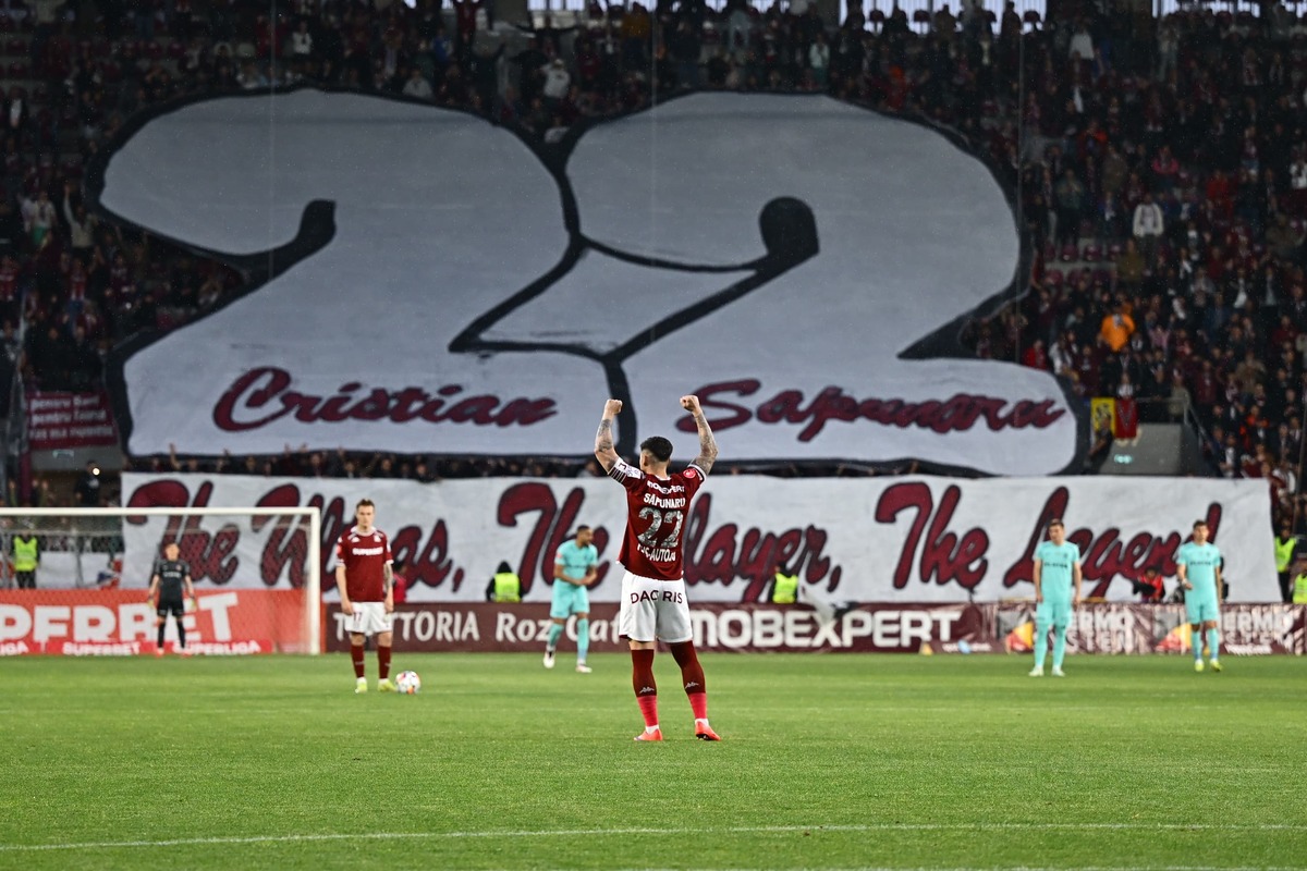 Rapid - CFR Cluj, scenografie în onoarea lui Cristian Săpunaru/ Foto: Raed Krishan - GOLAZO.ro.jpeg