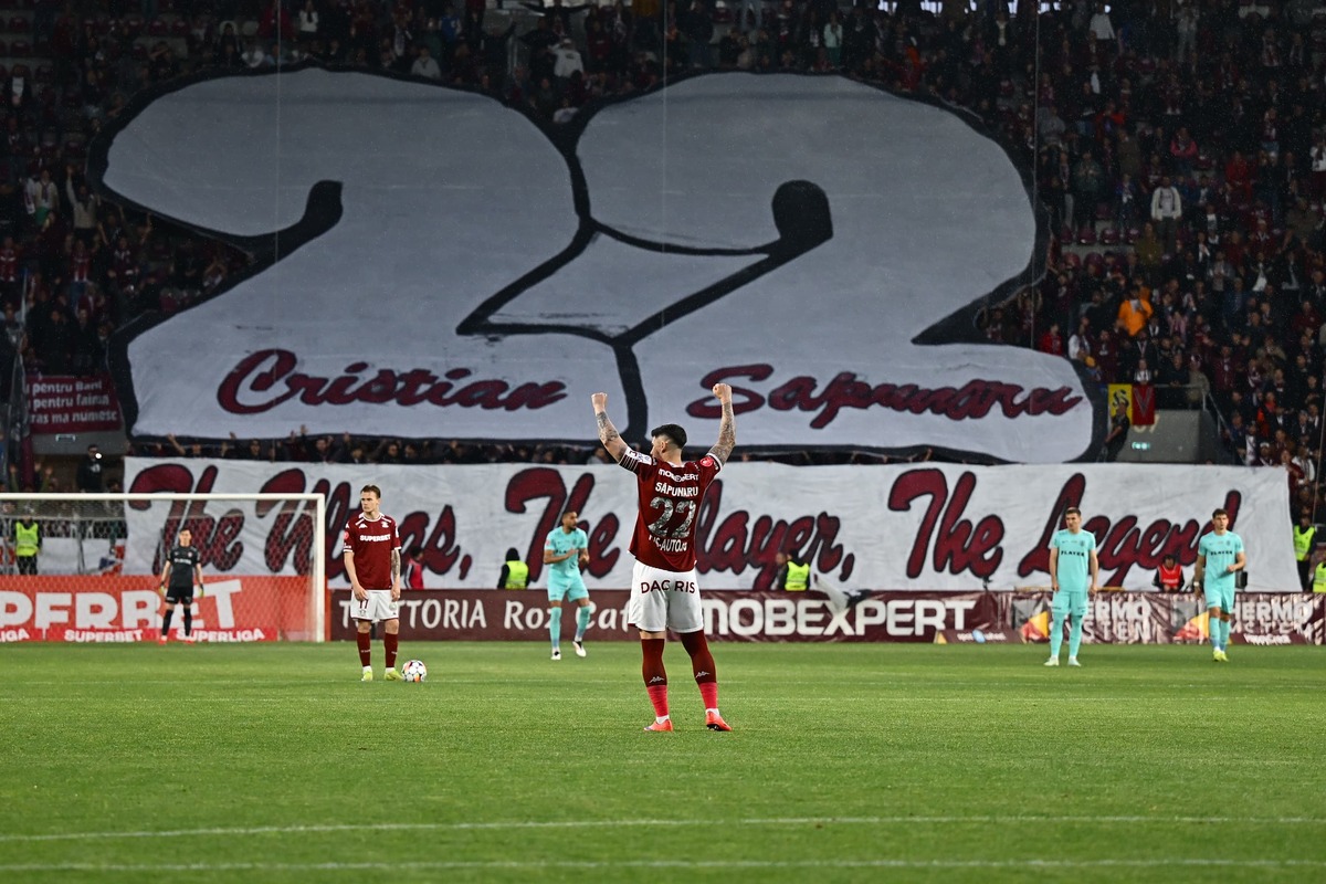 Rapid - CFR Cluj, scenografie în onoarea lui Cristian Săpunaru/ Foto: Raed Krishan - GOLAZO.ro.jpeg