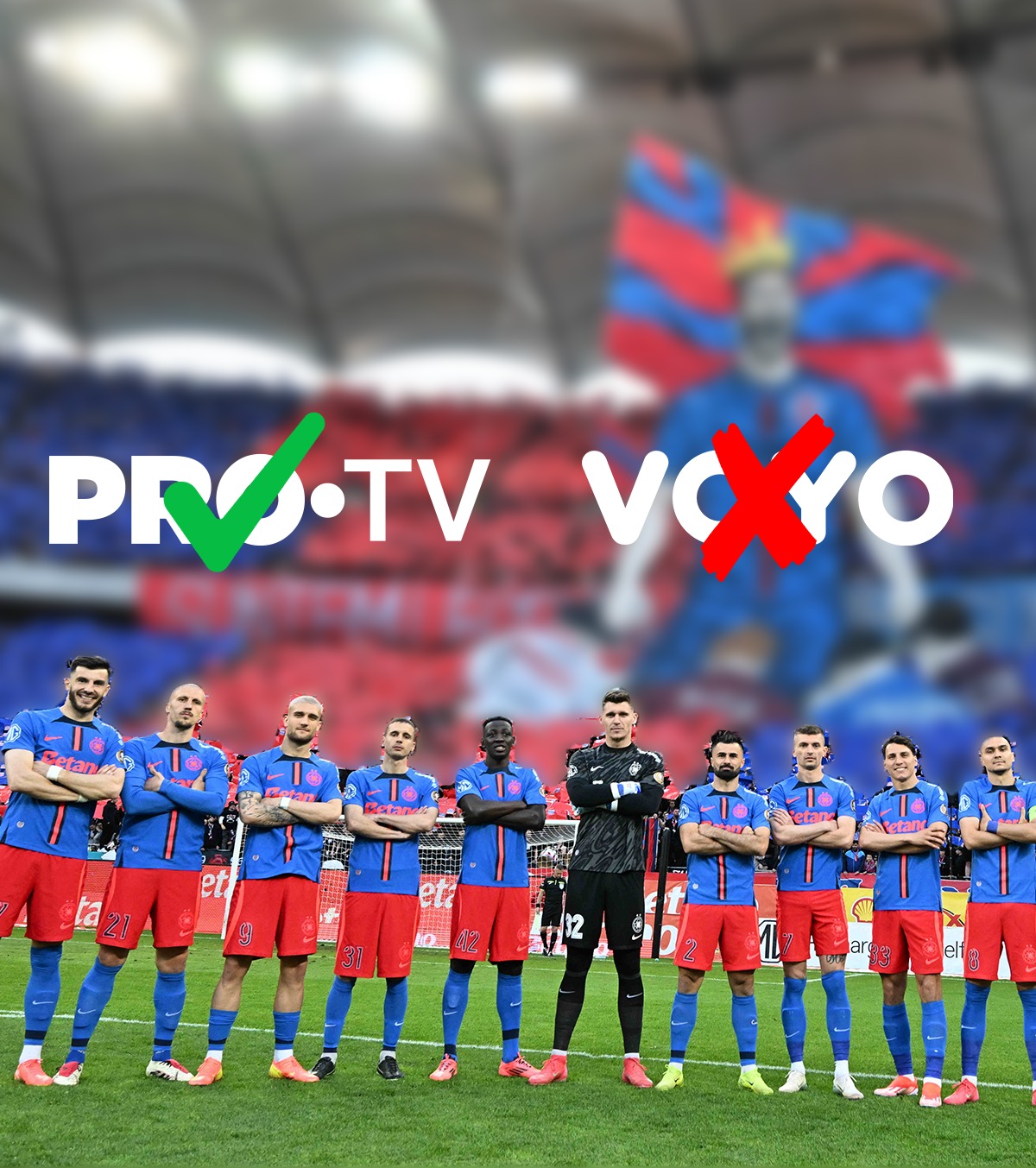 FCSB pune clauză anti Voyo  Pro TV nu va putea să transmită exclusiv online meciurile de acasă ale campioanei, din preliminariile europene