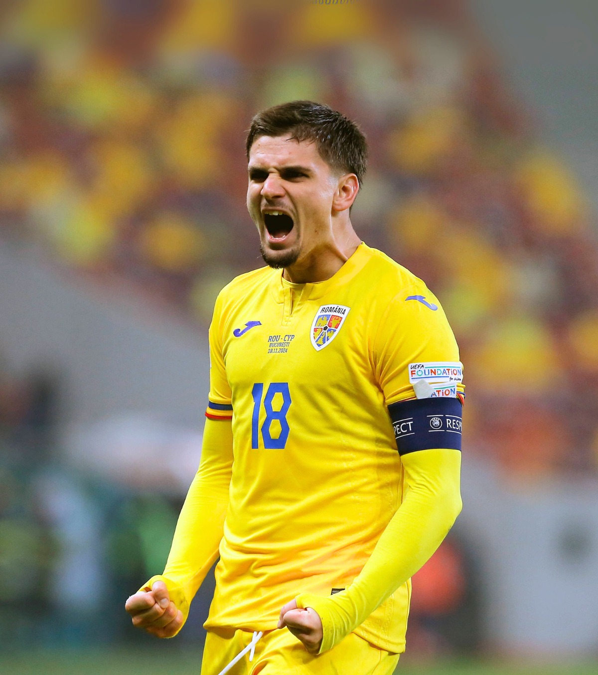 Unul dintre vicecăpitanii naționalei, Marin are 12 goluri și 9 assisturi în 68 de selecții Foto: Imago