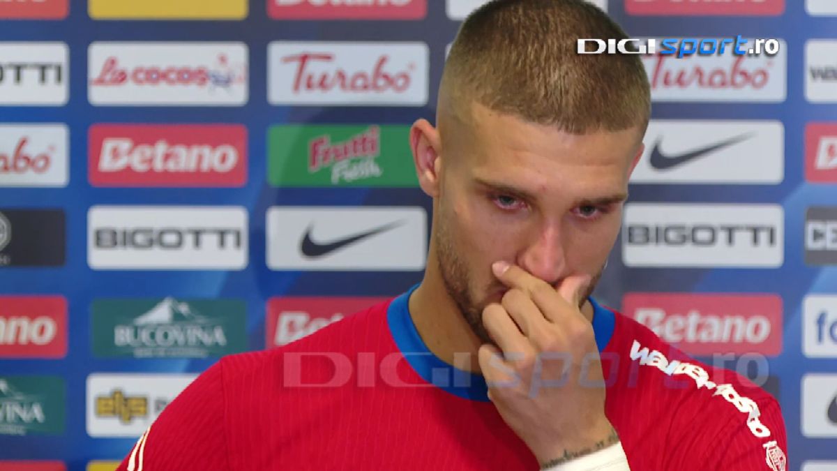 Bîrligea, în lacrimi la interviu. Captură Digi Sport 