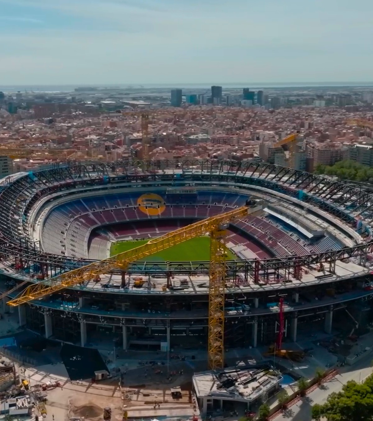 Cum arată, de fapt, Camp Nou Imagini din dronă cu stadiul lucrărilor de la arena Barcelonei