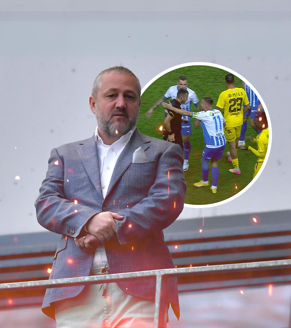 „Rușine, Cojocaru!” Rotaru, nervos la finalul meciului cu Dinamo: „De ce îți bați joc de noi? CCA să trimită un arbitru capabil!”