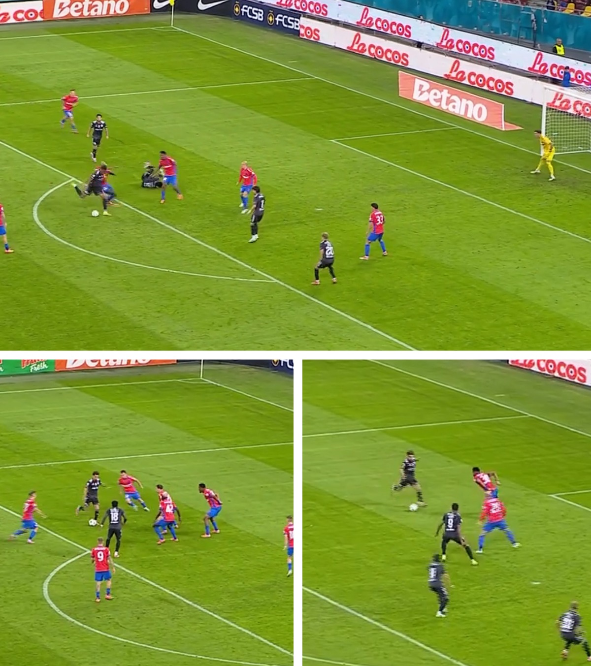 Oțelul și-a bătut joc de ocazii Șanse ratate în lanț, pe finalul primei reprize cu FCSB » Baba Alhassan a greșit de două ori și a fost schimbat