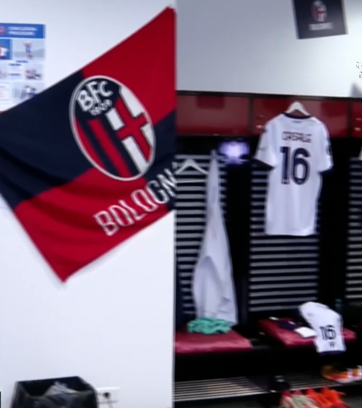 Italienii s-au simțit ca la ei acasă FOTO. Ce a făcut Bologna în vestiarul de la Arena Națională înainte de meci