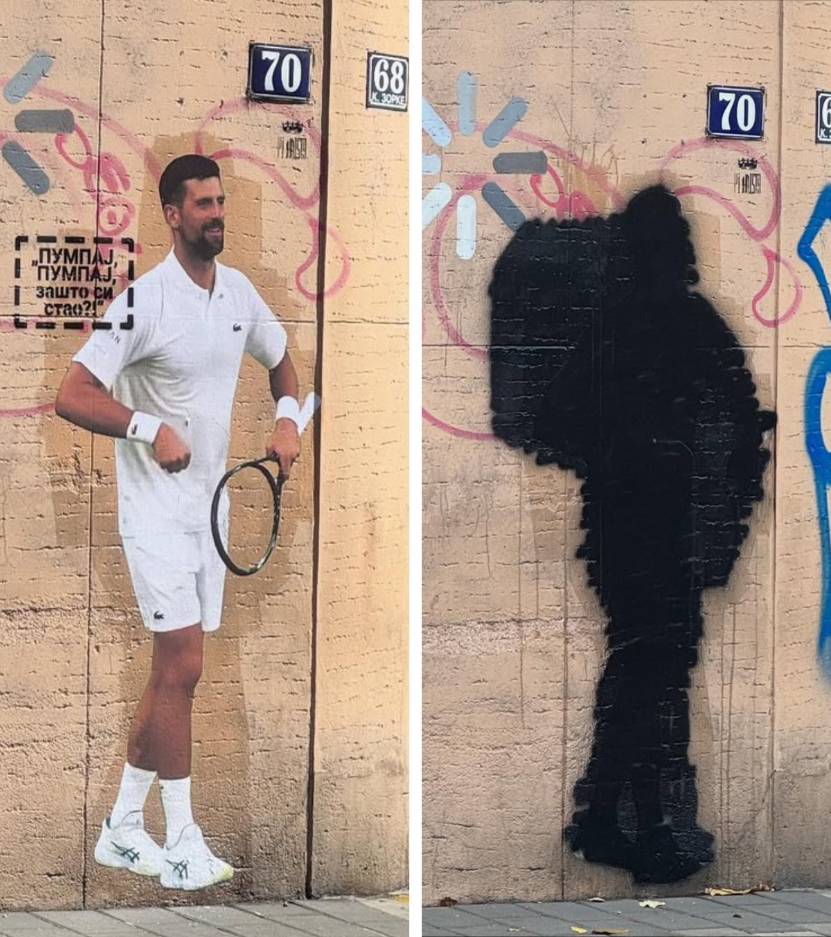 Djokovic, ținta sârbilor FOTO. Ce s-a întâmplat după ce Nole  i-a înfuriat pe conaționalii săi: „Răzbunarea vine fără mască”