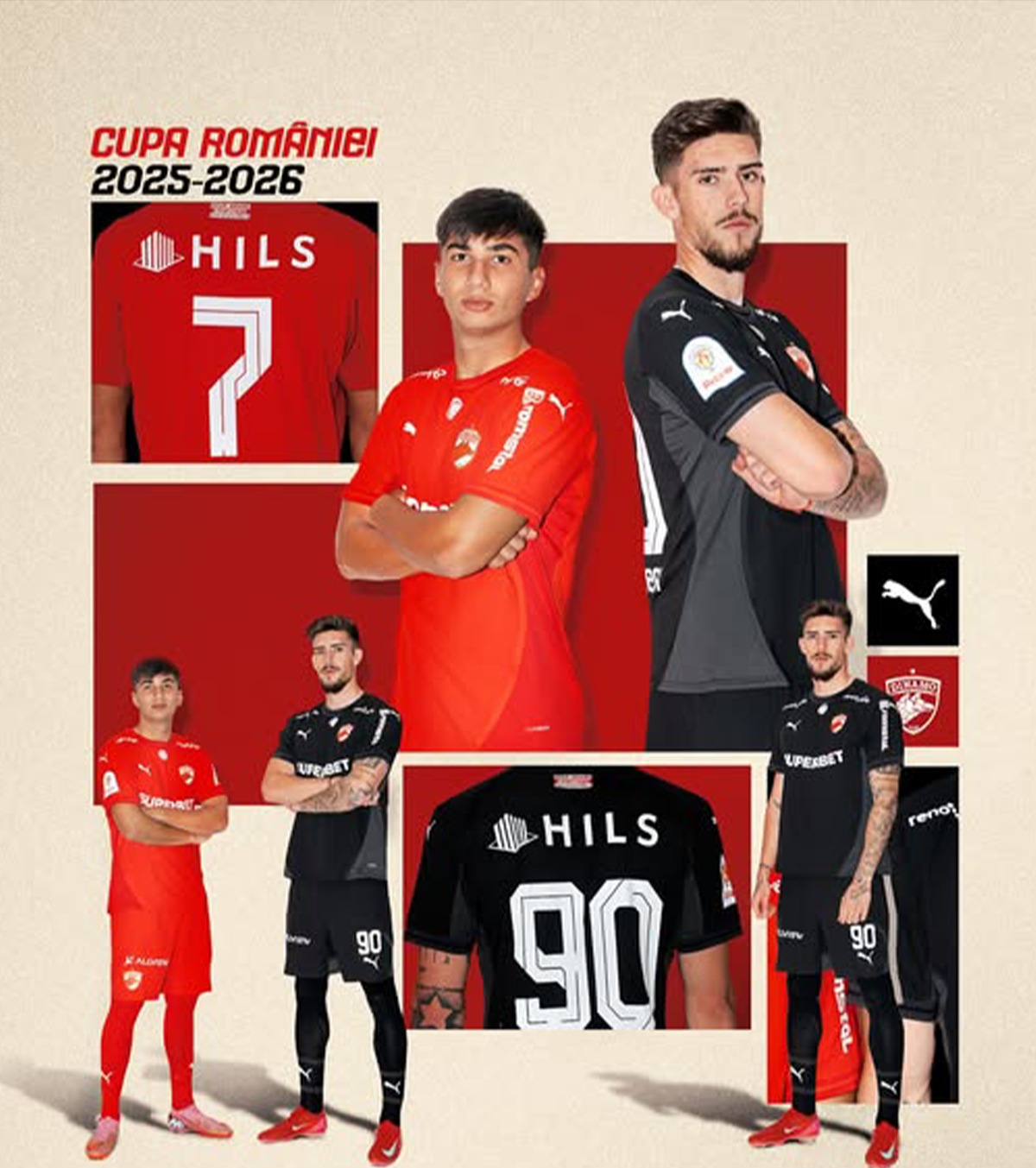 Dinamo schimbă echipamentele FOTO. „Câinii” au lansat două tricouri noi pentru Cupa României