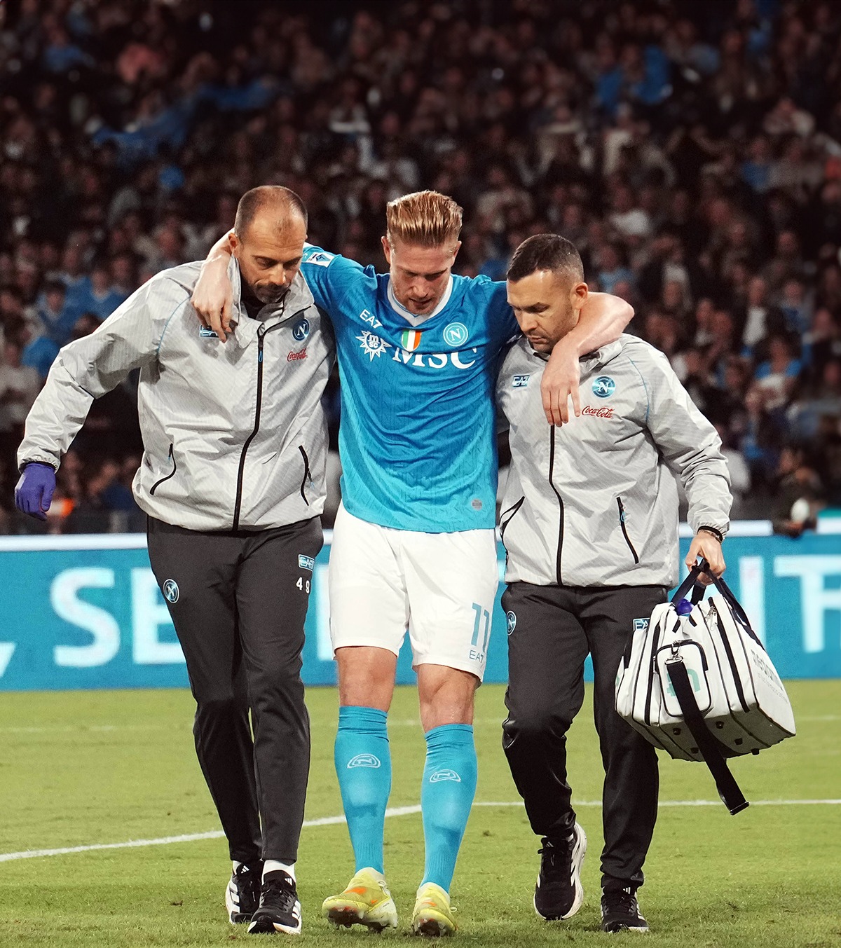 De Bruyne a ales operația Diagnostic grav pentru fotbalistul lui Napoli, după accidentarea din meciul cu Inter » Cât va lipsi belgianul