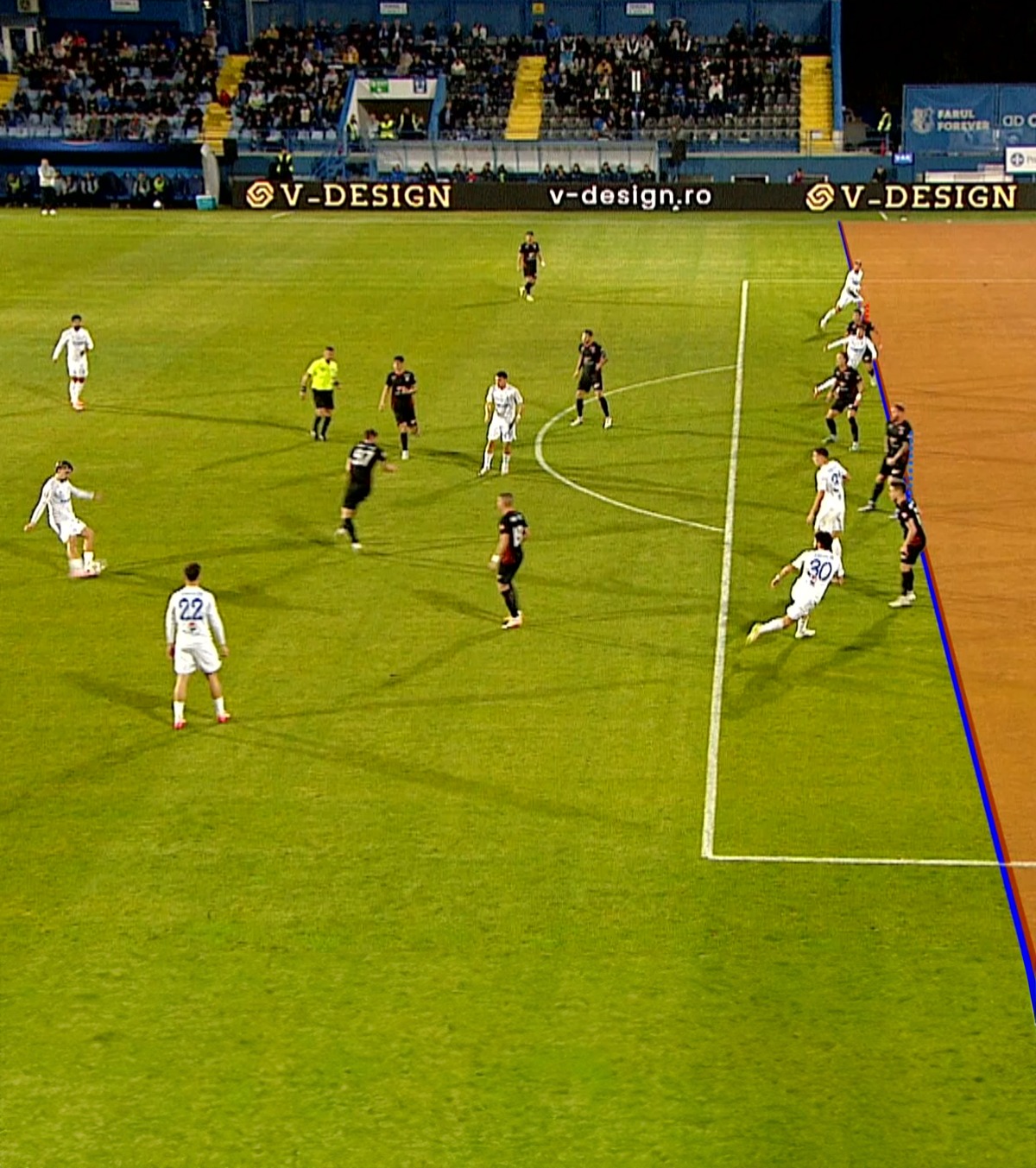 Moment incredibil la Farul - Csikszereda FOTO: Gol anulat pe motiv de ofsaid, petrecut cu 20 de secunde înaintea reușitei » Cât a durat analiza VAR