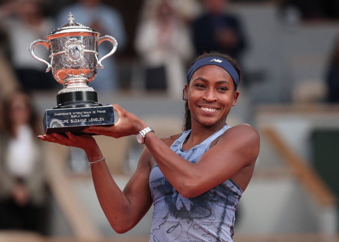 Coco Gauff și titlul cucerit la Roland Garros, în 2025/ Foto: IMAGO