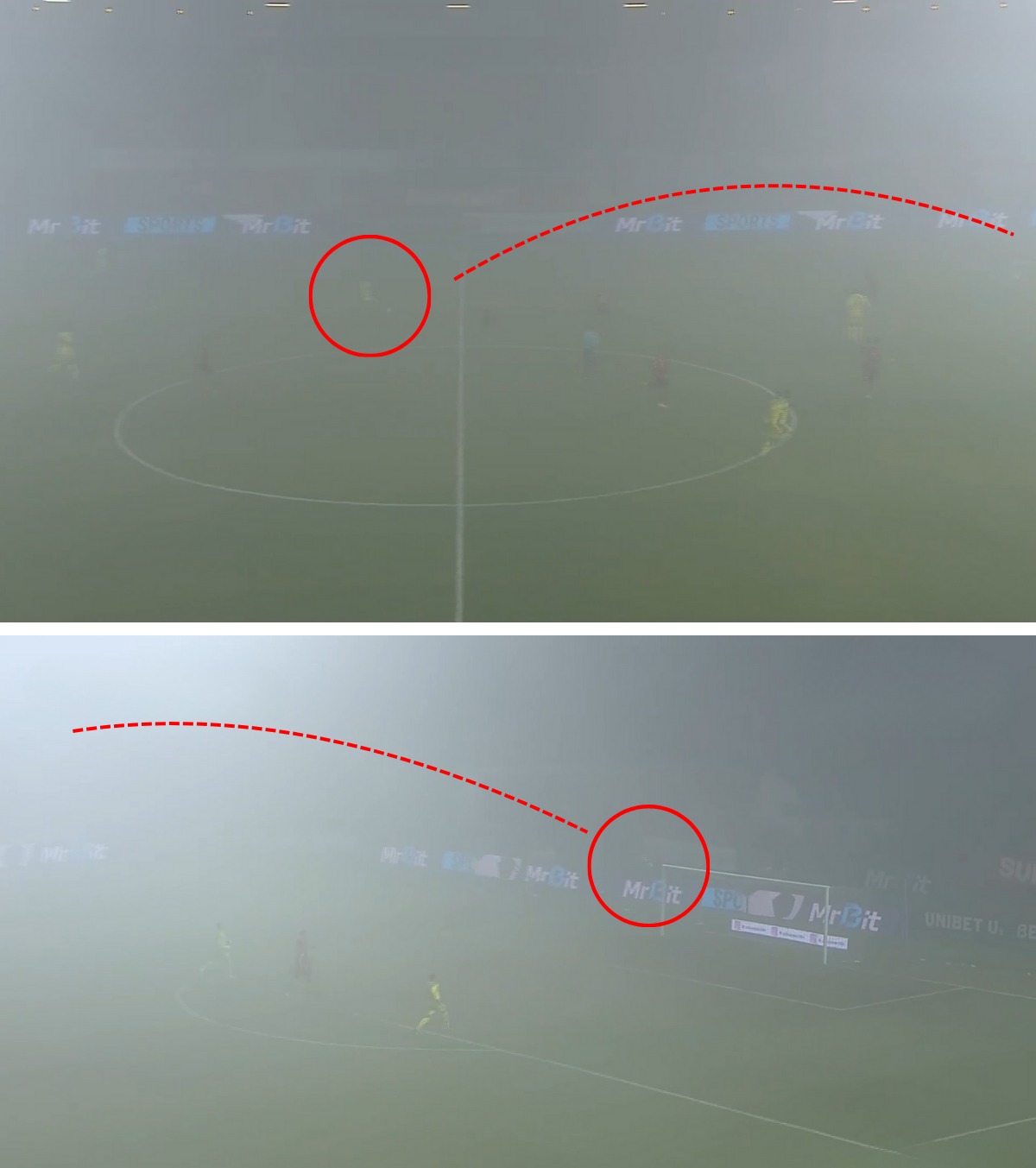 Gol invizibil în Liga 1 VIDEO: Jucătorul de la Slobozia a reușit un șut de senzație de la 50 de metri, însă puțini au putut vedea execuția