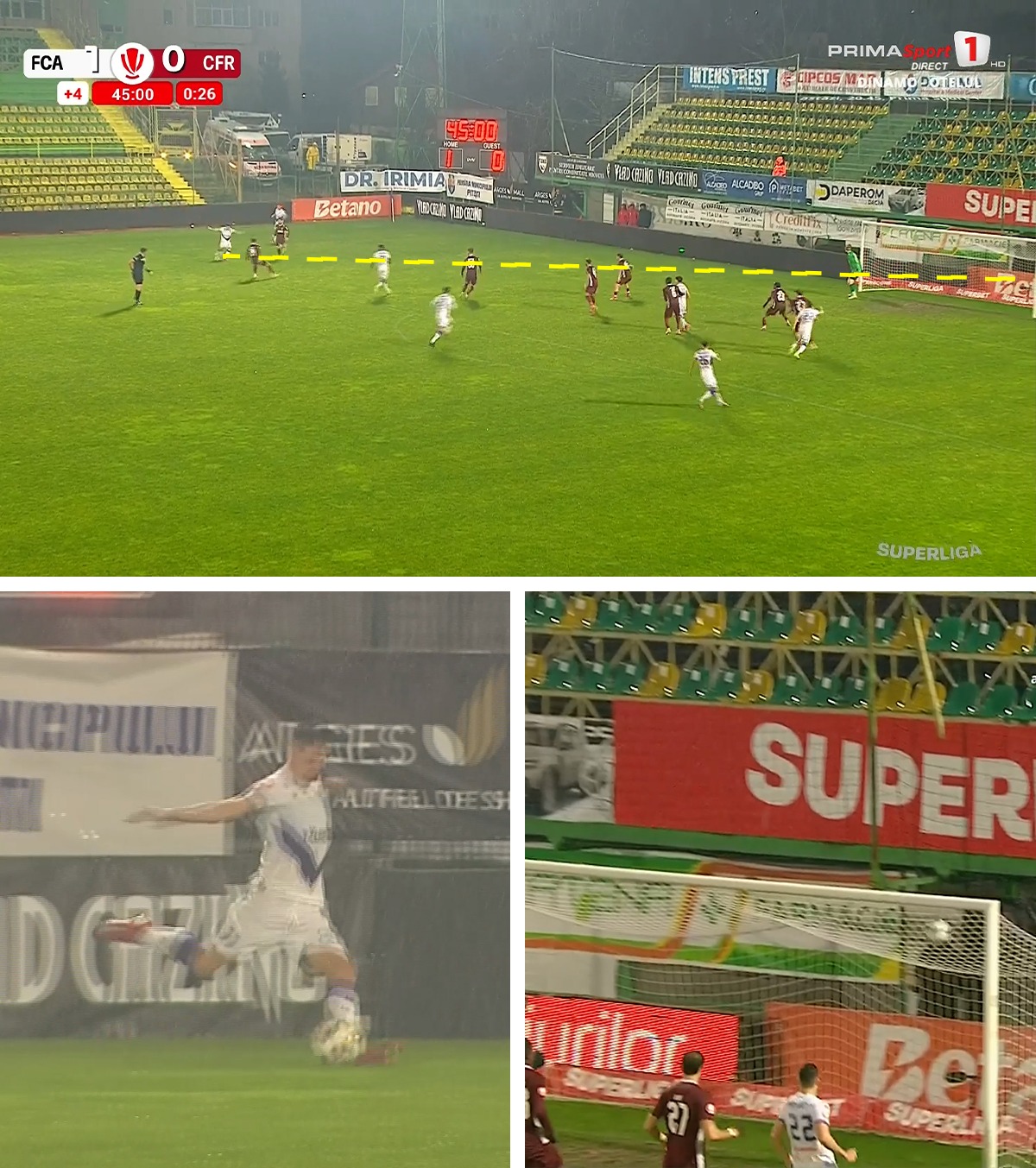 Golul campionatului?! FOTO. CFR, făcută KO de Argeș cu o reușită senzațională  » Daniel Pancu a împietrit