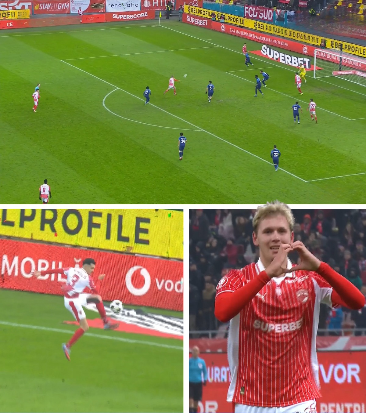 Fază de PlayStation la Dinamo VIDEO. Supergol reușit de Cristi Mihai, după o serie de pase amețitoare