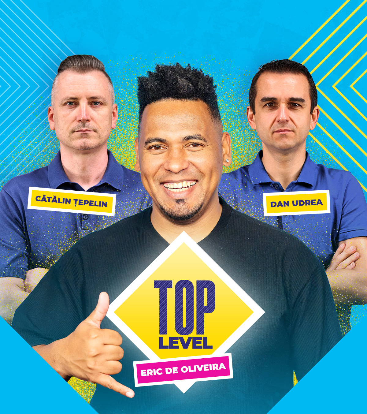 Eric de Oliveira, la podcastul TOP LEVEL LIVE ACUM.  Cel mai bun marcator străin din istoria campionatului, în dialog cu Țepelin și Udrea despre fotbal, rasism, depresie și blaturi