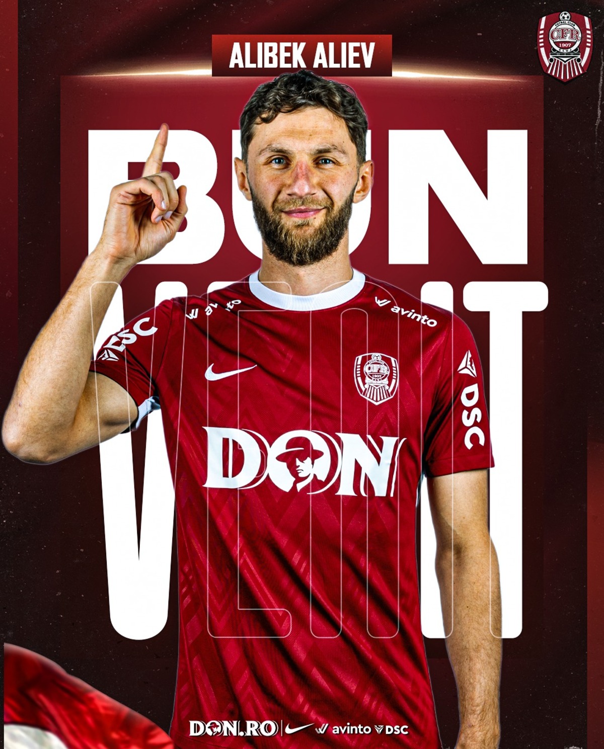 Alibek Aliev, oficial la CFR Clujenii l-au prezentat pe înlocuitorul lui Louis Munteanu. Cifrele atacantului