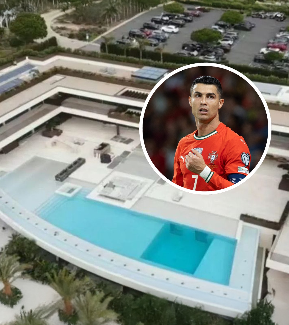 Mega vila lui Ronaldo Superstarul portughez și-a construit un conac de 34,5 milioane de euro: robinete din aur și piscină din sticlă