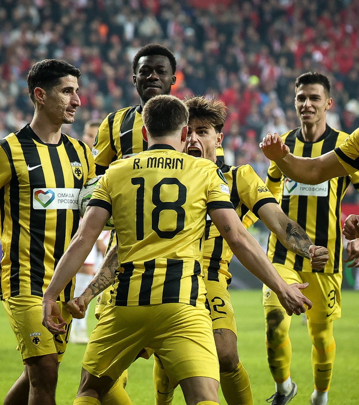 Revanșa lui Marin și Jovic VIDEO. AEK, spectacol în derbyul cu Panathinaikos. Jovic, „poker”! Ce a făcut Marin. Scapă de amendă?