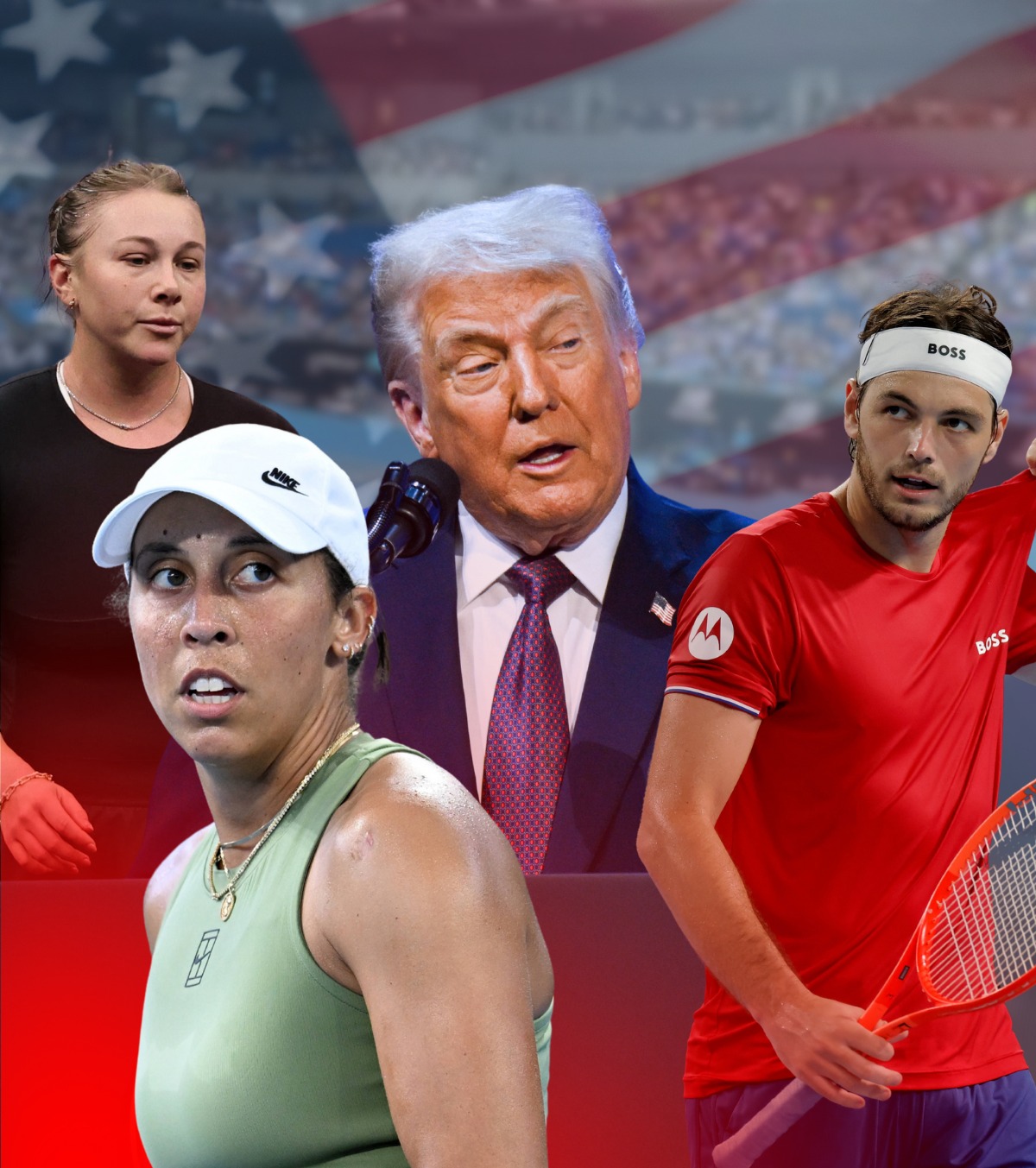 Sportivii americani puși în dificultate Cum au reacționat la întrebările legate de Donald Trump , după victoriile de la Australian Open
