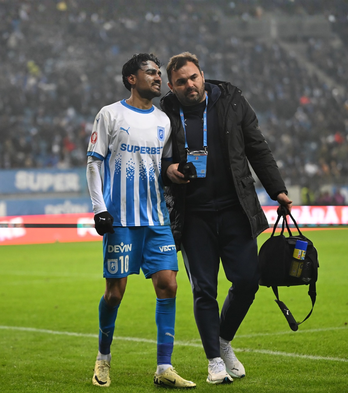 Probleme pentru Baiaram Atacantul de la U Craiova s-a accidentat » Primul diagnostic 