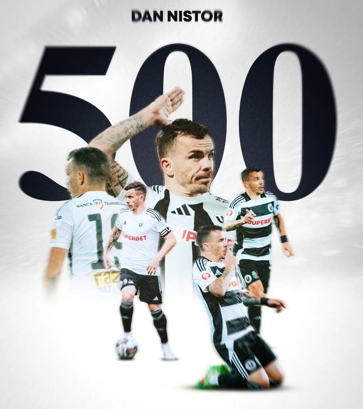 Dan Nistor a intrat în istorie FOTO. Veteranul lui U Cluj a bifat meciul #500 în Liga 1 » De câte partide are nevoie pentru recordul all-time