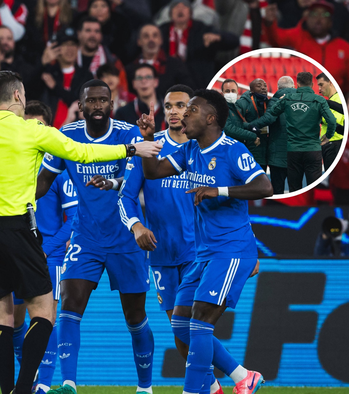 „Veste proastă pentru Vinicius” Spaniolii l-au adus în discuție pe Sebastian Colțescu,  în cazul de rasism semnalat de brazilian la Benfica - Real Madrid