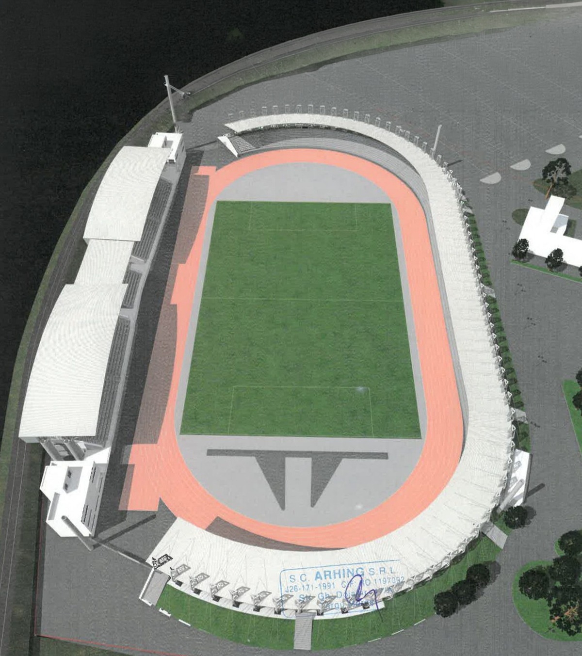 „Dorel” lovește la „Stadionul Bölöni” Constructorii nu au respectat proiectul:  a ieșit o ciudățenie!