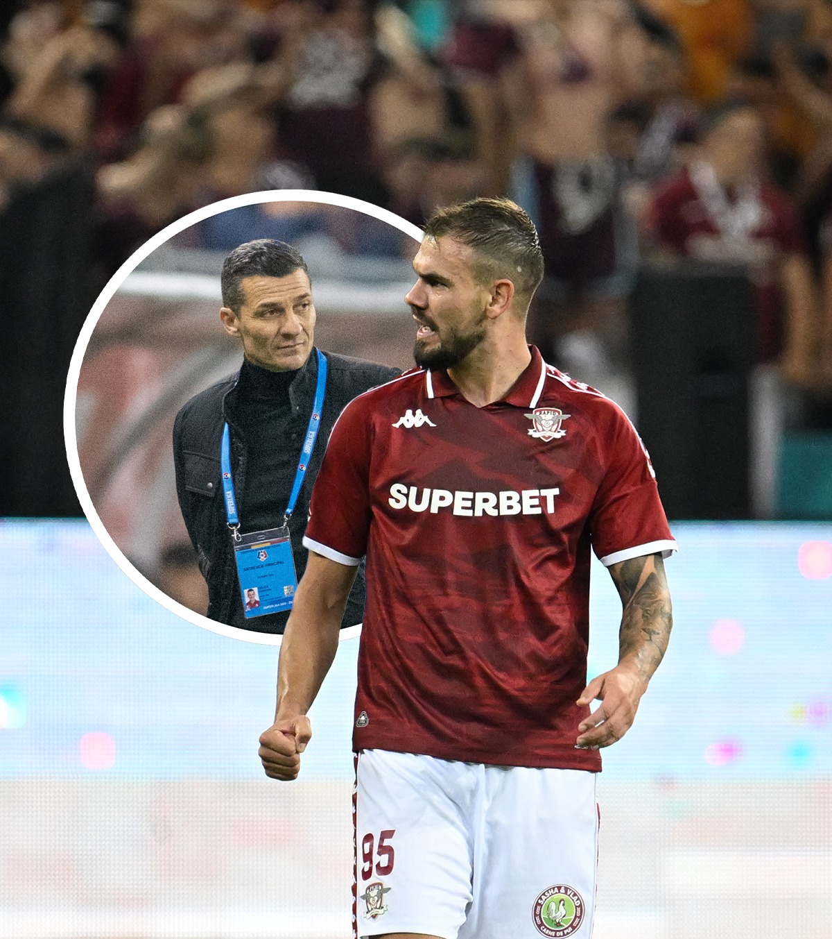 Koljic îl apără pe Gâlcă Jucătorul Rapidului, deranjat de criticile aduse antrenorului: „Să le închidem gura!”