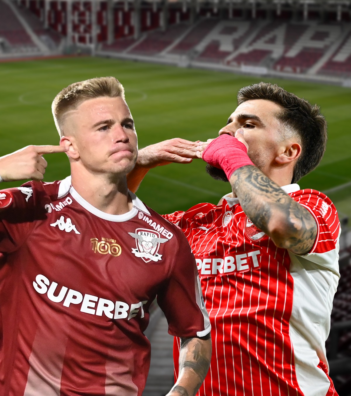 Orele primei etape de play-off  Când se joacă Rapid - Dinamo și celelalte 2 meciuri ale rundei din Liga 1